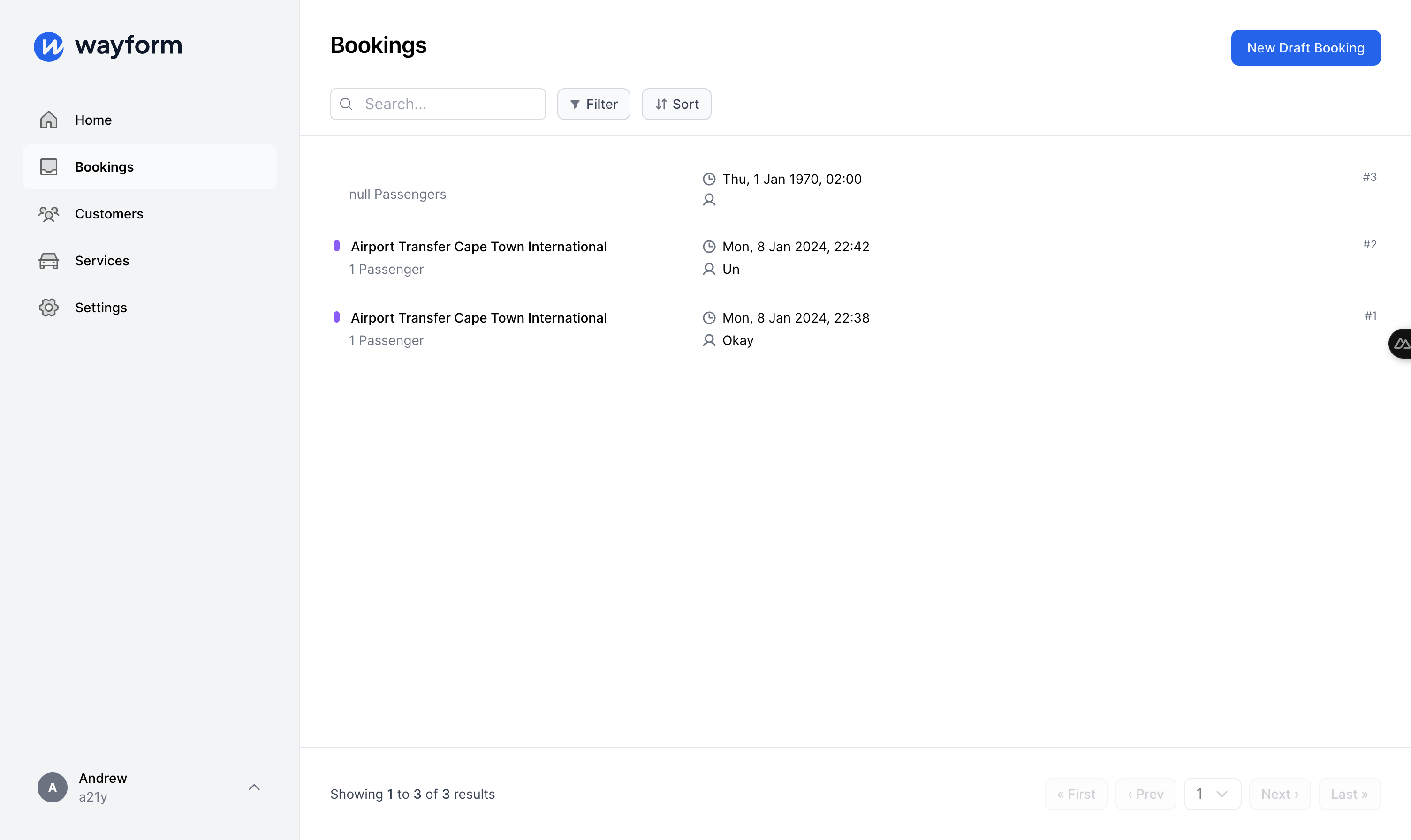 Management Dashboard